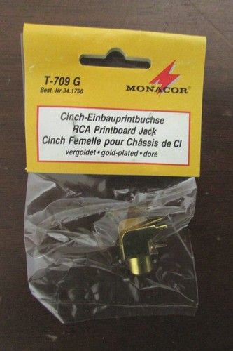 Monacor gold plated rca - plated,