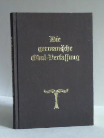Die germanische odalverfassung - die,