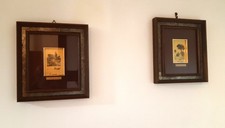 Coppia quadretti con incisione