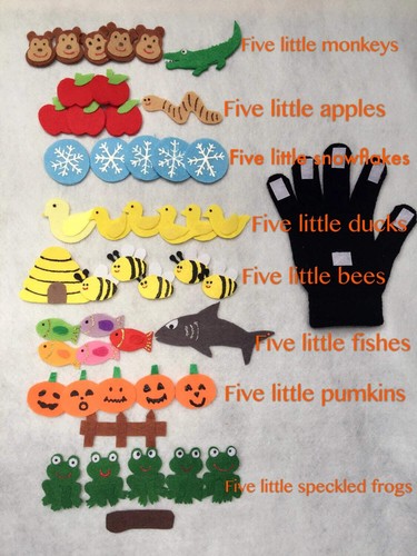 Guanto pupazzo five little - guanto,