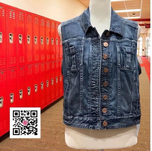 Gilet denim espresso taglia