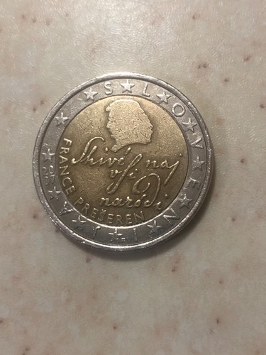 Moneta euro slovenia - moneta,