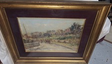 NICOLA CANZANELLA.  DIPINTO AD OLIO SU TAVOLA