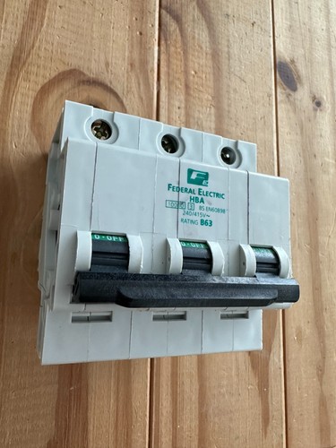 Federal electric 63a mcb - federal, tipo