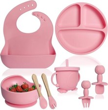 Set 10 Pezzi Pappa Bambini - Set Pappa in Silicone Senza BPA per Neonati