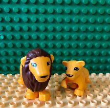 Lego Duplo leone e cucciolo. lion and cub Animal Safari Zoo 