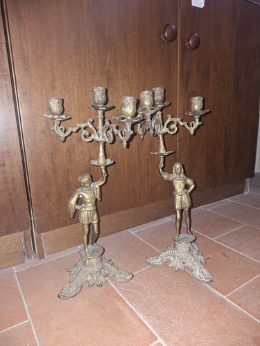 Coppia candelabri cinque - coppia, a