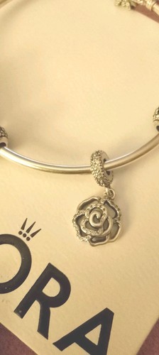 Pandora charm fiore rosa - charm,