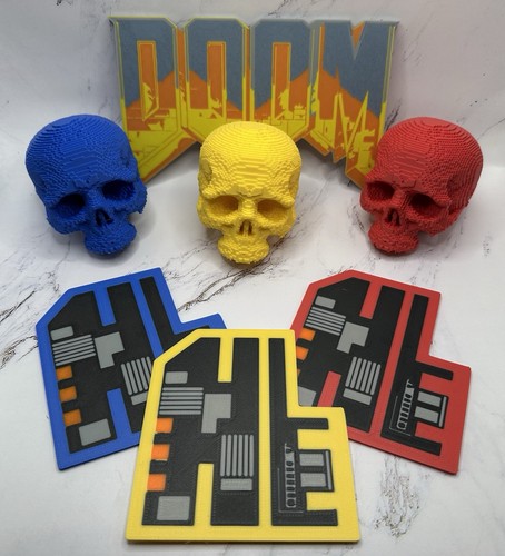 Doom keycard skull key - doom, &