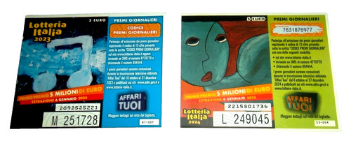 Vintage biglietti lotteria - vintage-,