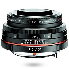 Pentax HD DA 21 mm F3.2 AL obiettivo principale grandangolare limitato APS-C nero 21410 Giappone