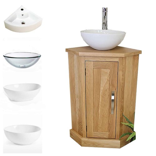 Mobile bagno angolare - , rovere