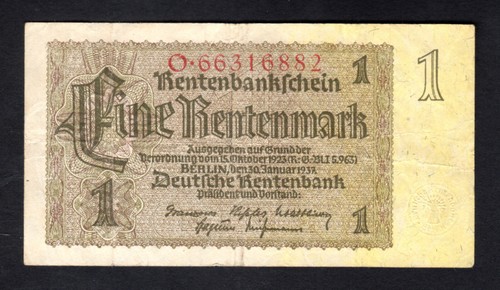 Germania 1937 banconota - 1937, 1