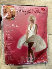 Marilyn Monroe Deluxe California Costumi Abito Bianco NUOVO Donna Large 10-12