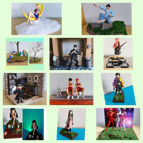 Diorama artigianale anime - diorama,