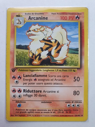 Arcanine 102 set base - 23/102, ita