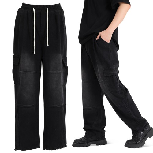 Pantaloni cargo larghi uomo