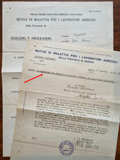 Fascismo Mutue Malattia Lavoratori Agricoli Famiglie Coloniche Genova Cogoleto