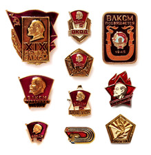 Vintage Set ВЛКСМ Spilla