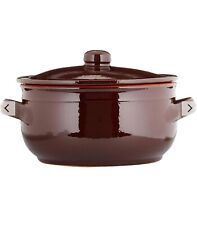 COLI’ CASSERUOLA ALTA BRUNELLA DA CM17 A 35 IN TERRACOTTA DA FUOCO CON COPERCHIO
