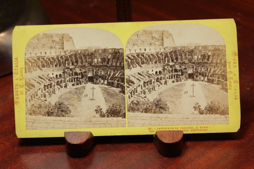 C1865 stereoview italia roma - c1865,