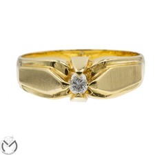 Anello uomo in oro giallo 18