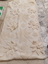 Copriletto Più Copri cuscino Grande Uncinetto Con Particolari A Rilievo