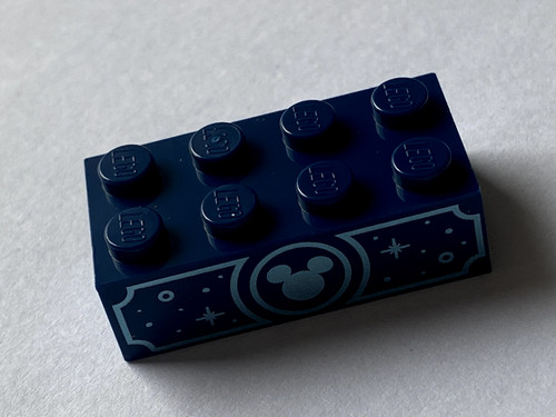 Lego dark blue - brick, light