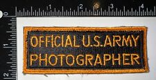 Patch Fotografo Ufficiale Esercito USA Seconda Guerra Mondiale