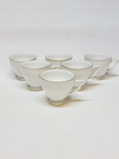 6 Tasses Porcelaine Torsadé