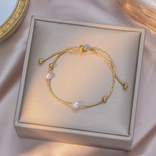 Bracciale Perle Acciaio Ti