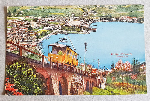 Cartolina como brunate - como,