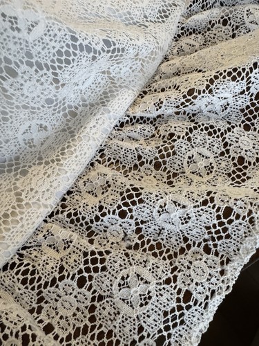 Copriletto arruffato pizzo - copriletto,