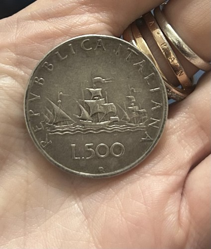 Antica moneta 500 - antica, lire