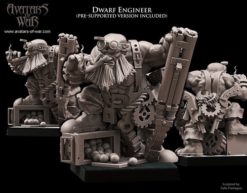 Miniature dwarf engineer nano - miniature,