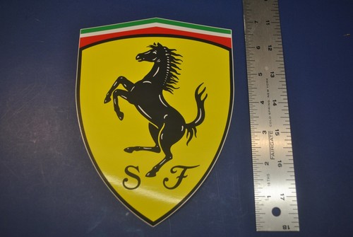 Ferrari shield large vinyl - large,