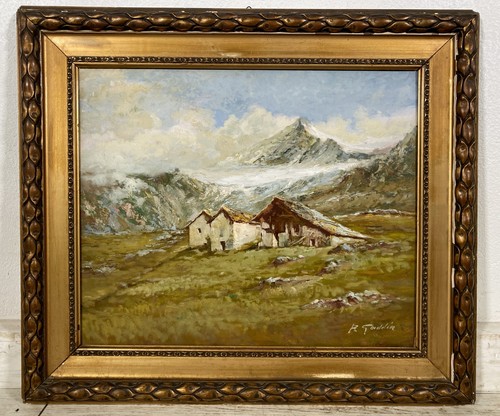 Antico quadro olio gaddia - quadro,
