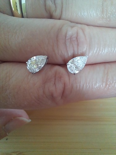 Orecchini punto luce diamanti - punto,