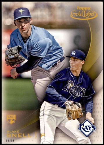 Blake snell 2016 topps gold - topps,