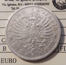 2 LIRE 1907 PERIZIATA