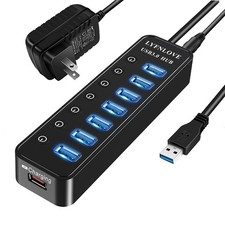 Hub USB Alimentato 3.0 Extender, Sdoppiatore Hub Multiporta per PC Portatile con P...