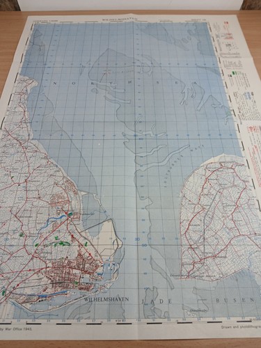 Original ww2 british army map - original,