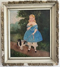 Quadro olio ragazza ingenua