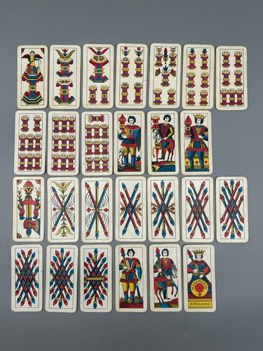 Mazzo carte gioco antico - da,