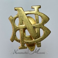 Distintivo da giacca Banca Nazionale in metallo dorato