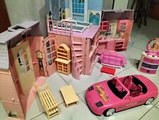 Casa Barbie Vintage Clone Valigetta Richiudibile 1997+Auto+Portagioie Barbie '97
