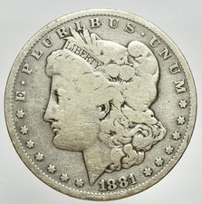 USA AG/  1 DOLLAR MORGAN 1881