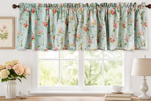 Tenda rosa vintage valance - rosa,