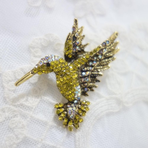 Spilla colibrì vintage - , oro