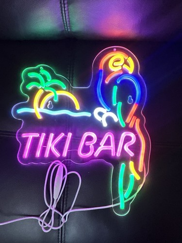 Insegna neon pappagallo - neon, tiki